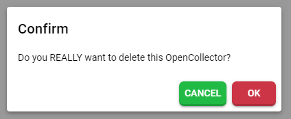 Open Collectors - delete.confirm Open Collectors - Delete - Confirm